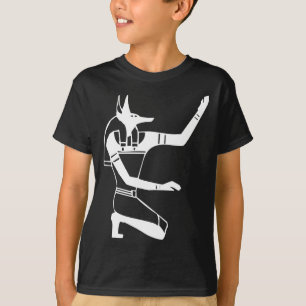 Anubis, Egyptische hiërogliefen T-shirt