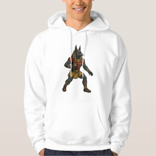 Anubis Egyptische krijger mythologie karakter kuns Hoodie