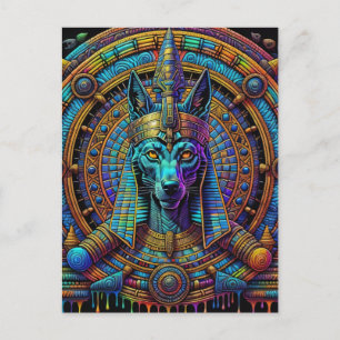 Anubis Egyptische kunst Briefkaart