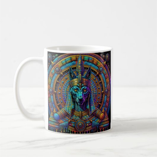 Anubis Egyptische Kunst  Koffiemok (Links)
