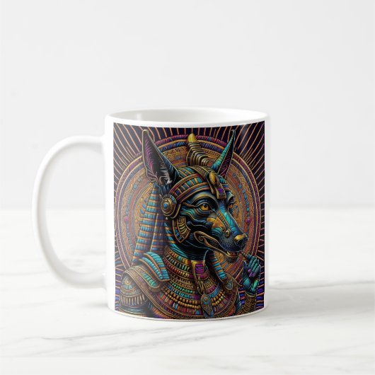 Anubis Egyptische kunst Koffiemok (Links)