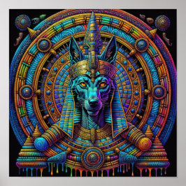 Anubis Egyptische kunst Poster