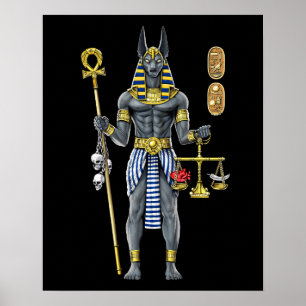 Anubis Egyptische mythologie God Poster