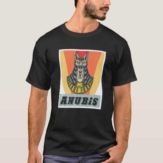 Anubis Egyptology God van Dood Egypte Farao Sphinx T-shirt (Voorkant)