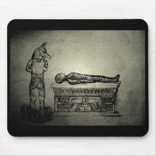 Anubis en Mummy mousepad Muismat