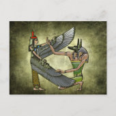 Anubis en Nut Briefkaart (Voorkant)