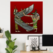 Anubis en Nut Poster (Thuiskantoor)