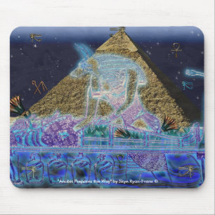 Anubis & Farao Oude Egyptische kunst Mousepad Muismat