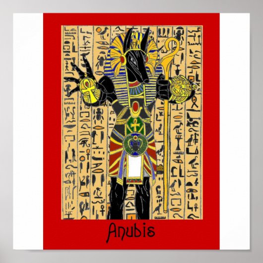 Anubis geeft het leven weer poster (Voorkant)