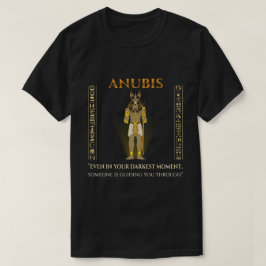 Anubis Gids Donkerste Moment Oude Egypte T-shirt