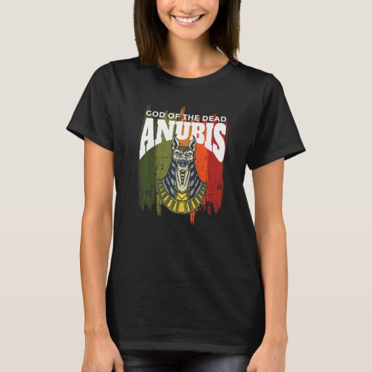 Anubis God van dood Egypte Farao Sphinx Egyptology T-shirt (Voorkant)