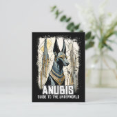 Anubis God van Egypte Surrealistische Mythologie Briefkaart (Staand voorkant)