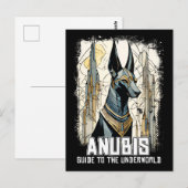 Anubis God van Egypte Surrealistische Mythologie Briefkaart (Voorkant / Achterkant)
