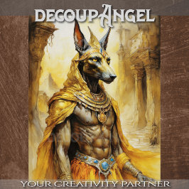 Anubis: Goddelijke beschermer van zielen - Decoupa Tissuepapier