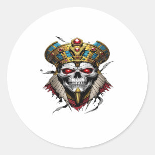 Anubis Guardian T-shirt Ronde Sticker
