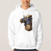 Anubis Head - Egyptische Godheid Kunst Hoodie (Voorkant)