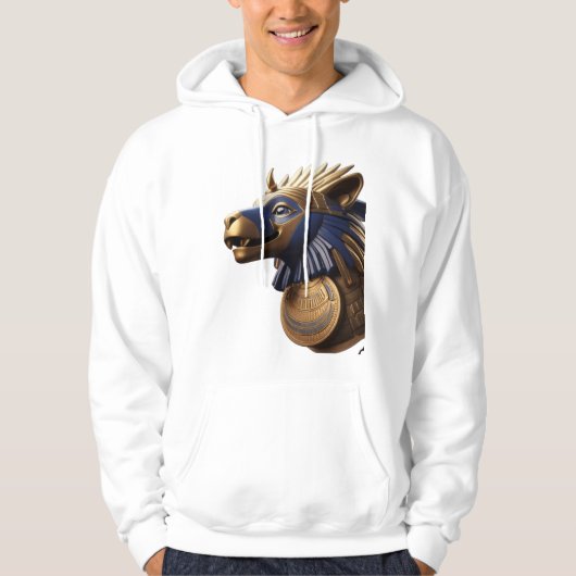 Anubis Head - Egyptische Godheid Kunst Hoodie (Voorkant)