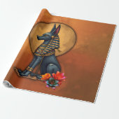 Anubis in het maanlicht, cadeaupapier (Uitgerold)