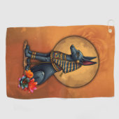 Anubis in het maanlicht, golfhanddoek (Horizontaal)