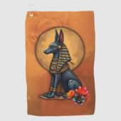 Anubis in het maanlicht, golfhanddoek (Voorkant)