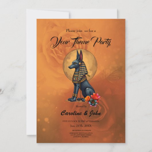 Anubis in het maanlicht kaart (Voorkant)