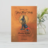 Anubis in het maanlicht kaart (Staand voorkant)