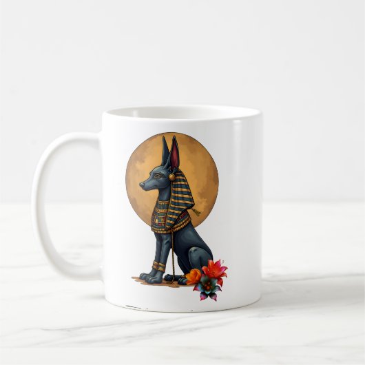 Anubis in het maanlicht, koffiemok (Links)