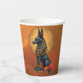 Anubis in het maanlicht, papieren bekers (Achterkant)