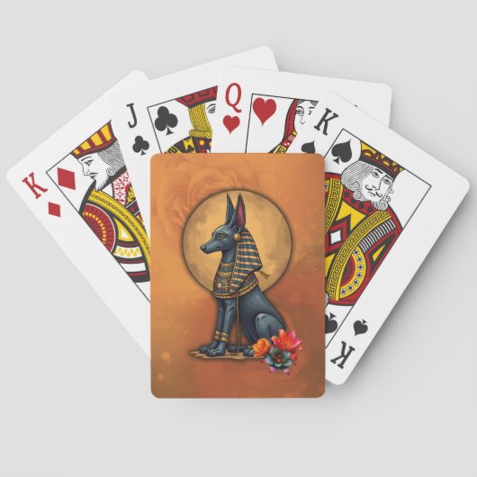 Anubis in het maanlicht, pokerkaarten (Achterkant)