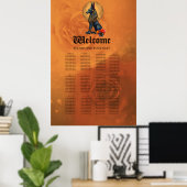 Anubis in het maanlicht poster (Thuiskantoor)