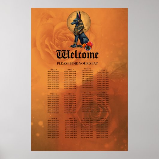 Anubis in het maanlicht poster (Voorkant)