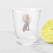 Anubis in het maanlicht, shot glas (Achterkant)