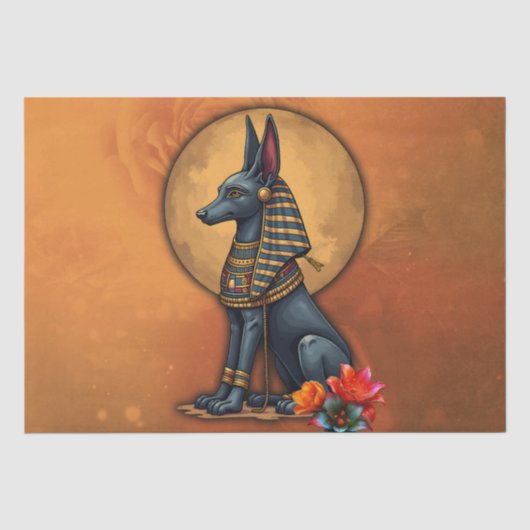 Anubis in het maanlicht,  tissuepapier (Voorkant)