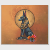 Anubis in the moonlight,  cadeaupapier (Vlak)