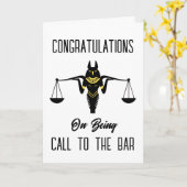 Anubis Justice roept de bar in met felicitaties Kaart (Gele Bloem)