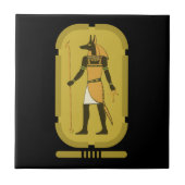 Anubis keramische Tegel Tegeltje (Voorkant)