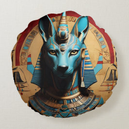 Anubis kracht en majesteit van de oude mythologie rond kussen