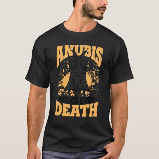 Anubis macht over de dood God van de doodsgeschied T-shirt (Voorkant)