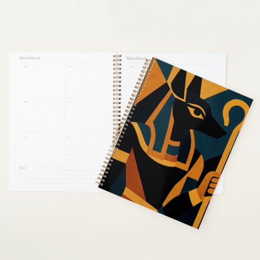 Anubis Modern Abstract Egyptisch Planner (Display)