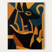 Anubis Modern Abstract Egyptisch Planner (Achterkant)