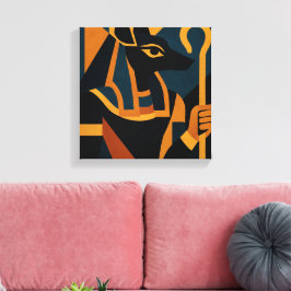 Anubis Moderne Abstracte Canvaskunst Canvas Afdruk