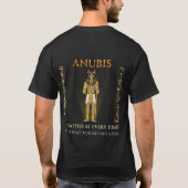 Anubis Onverschrokken Grafbewaker Oud Egypte T-shirt (Achterkant)