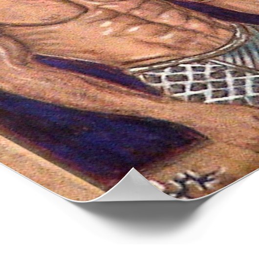 Anubis op hout: www.AriesArtist.com Poster (Hoek)