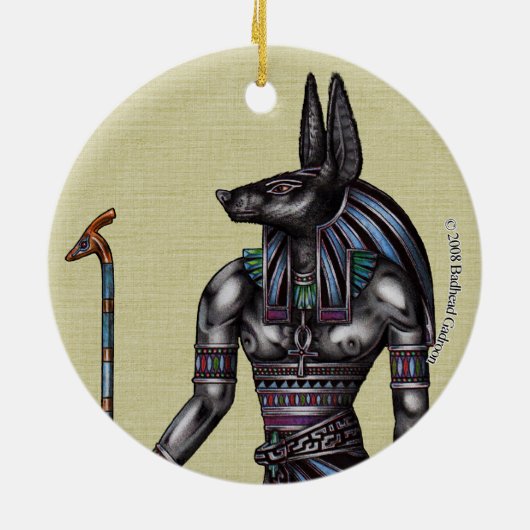 Anubis Ornament Round (Achterkant)