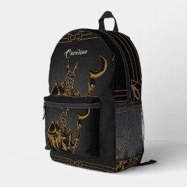 Anubis, oud Egypte, macht, egyptisch, anubis myt Bedrukte Rugzak
