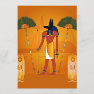 Anubis, oud Egyptisch Kaart