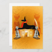Anubis, oud Egyptisch Kaart (Voorkant / Achterkant)