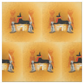 Anubis, oud Egyptisch Stof (Swatch)