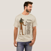 Anubis - Oude Egyptische Geschiedenis T-shirt (Voorkant volledig)