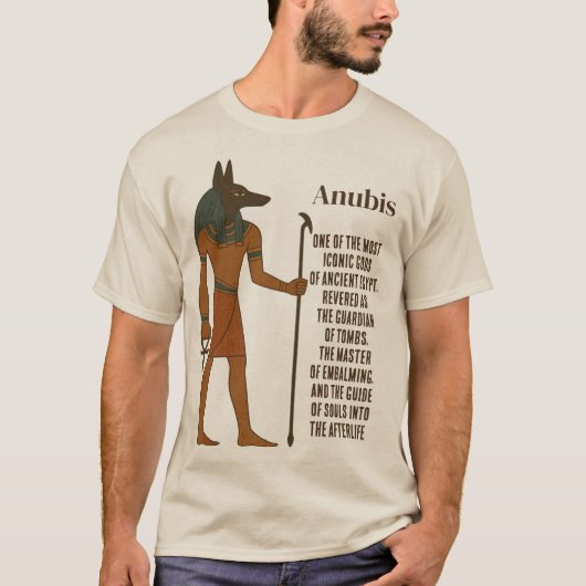 Anubis - Oude Egyptische Geschiedenis T-shirt (Voorkant)